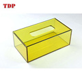 Hotel Rectangular Transparent Facial Paper Acrylic Tissue Box Holder  Cover